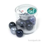 Artikelbild 1 des Artikels “Renaissance Glaswachsperlen MIX halbtransparent - 14 mm - 12 Stück Dose | Blau“
