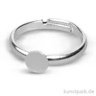 Artikelbild 1 des Artikels “Ringschiene mit Platte - Platin, 6mm, 2 Stück “