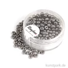Artikelbild 1 des Artikels “Rocailles metallic matt - 4 mm - 150 Stück Dose | Anthrazit glanz“