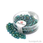 Artikelbild 1 des Artikels “Rocailles mit Silbereinzug & Rainbow - 4 mm - 17 g Dose | Smaragd“