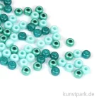 Artikelbild 1 des Artikels “Rocailles-Mix mit Großloch - Mint-Töne, 5,5 mm, 80 Stück “