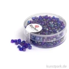 Artikelbild 1 des Artikels “Rocailles transparent gelüstert - 2,6 mm - 17 g Dose | Dunkelblau“