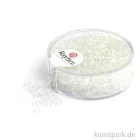 Artikelbild 1 des Artikels “Rocailles transparent gelüstert - 2,6 mm - 17 g Dose | Silber“