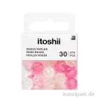 Artikelbild 1 des Artikels “Rosen Perlen Rund, Irisierend Pink Transparent, 9 x 8 mm, 30 Stück “
