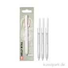 Artikelbild 1 des Artikels “Sakura Gelly Roll 3er Set, Retractable, Weiße Gelstifte “