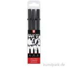 Artikelbild 1 des Artikels “Sakura PIGMA Brush Pen 3er-Set Schwarz “