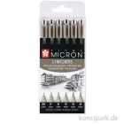 Artikelbild 1 des Artikels “Sakura PIGMA Micron Set - 6 Fineliner 0,2-0,5 mm, Schwarz “