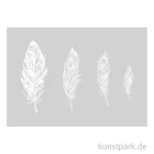 Artikelbild 1 des Artikels “Schablone Mandala-Federn DIN A5, inklusive Rakel “