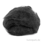 Artikelbild 1 des Artikels “Schafwolle zum Trockenfilzen, 30 g Einzelfarbe | Schwarz“