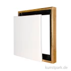 Artikelbild 1 des Artikels “Schattenfugenrahmen mit Keilrahmen - Gold 40 x 40 cm“