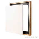 Artikelbild 1 des Artikels “Schattenfugenrahmen mit Keilrahmen - Gold 50 x 70 cm“