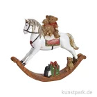 Artikelbild 1 des Artikels “Schaukelpferd aus Poly, Weihnachtlich, Weiß, 21 x 17 x 4 cm “
