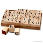 Artikelbild 1 des Artikels “Holzstempel - Alphabet, 2 x 2 cm, 45 Stück sortiert “