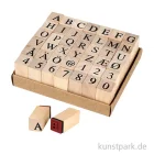 Artikelbild 1 des Artikels “Holzstempel - Alphabet Trendy, 1,3 cm, 42 Stück sortiert “