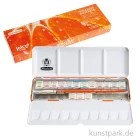 Artikelbild 1 des Artikels “Schmincke HORADAM Aquarellkasten, Juicy Orange, 15x 1/2 Näpfe + Pinsel “
