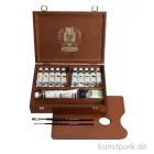 Artikelbild 1 des Artikels “Schmincke PRIMAcryl Holzkasten, 10 x 35 ml + 150 ml Weiß + Zubehör “