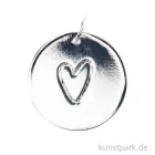 Artikelbild 1 des Artikels “Schmuck-Anhänger Scheibe - Herz, Silber “