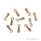 Artikelbild 1 des Artikels “Schmuck Mini-Anhänger Tropfen, Gold, 2,5 x 7 mm, 10 Stück “