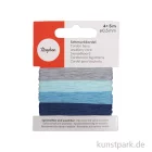 Artikelbild 1 des Artikels “Schmuckkordeln, 0,5 mm, Blaugrau, 4 Farben, je 5 Meter “