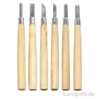 Artikelbild 1 des Artikels “Schnitzwerkzeug Basis-Set, 6 teilig mit Holzgriffen “