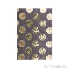 Artikelbild 1 des Artikels “Seidenpapier - Schwarz mit Gold Punkte, 4 Stück “