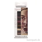 Artikelbild 1 des Artikels “Sennelier Softpastell ECU - 6 x 1/2 Stifte, dunkle Hauttöne “