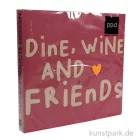 Artikelbild 1 des Artikels “Servietten Wine, Dine, Friends - 33 x 33 cm “