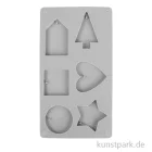 Artikelbild 1 des Artikels “Silikon-Gießform mit 6 verschiedenen Deko-Formen “