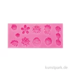 Artikelbild 1 des Artikels “Silikon Gießform - Blumen, 12 Motive, 12,9 x 5,9 x 1,2 cm “