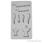 Artikelbild 1 des Artikels “Silikon Gießform Engel + Flügel, 8 Motive, 26 x 14,5 x 1 cm “