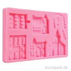 Artikelbild 1 des Artikels “Silikon-Gießform - Häuser, 20,5 x 11,7 x 1,5 cm “