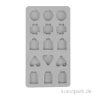 Artikelbild 1 des Artikels “Silikon Gießform - Mini Anhänger, 15 Motive, 14,5 x 26 x 1 cm “