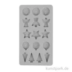 Artikelbild 1 des Artikels “Silikon Gießform - Mini Dekoformen Xmas, 16 Motive, 14,5 x 26 x 1 cm “