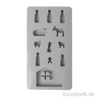 Artikelbild 1 des Artikels “Silikon Gießform - Mini Krippe, 12 Motive, 14,5 x 26 x 1 cm “