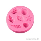 Artikelbild 1 des Artikels “Silikon Gießform - Muscheln, 7 Motive, Durchmesser 7,7 cm, Höhe 1,4 cm “