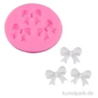 Artikelbild 1 des Artikels “Silikon Gießform - Schleifen klein, 3 Motive, 5,8 x 5 x 0,9 cm “