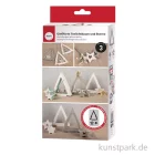 Artikelbild 1 des Artikels “Silikon Gießform - Teelichtbaum + Sterne, 3 Motive, 14,5 x 26 x 4 cm “
