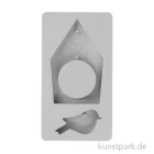 Artikelbild 1 des Artikels “Silikon Gießform - Vogelhaus + Vogel, 14,5 x 26 x 2 cm “