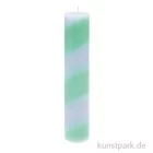 Artikelbild 1 des Artikels “Stabkerze gestreift - Türkis Grau, 20 cm “