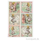 Artikelbild 1 des Artikels “Stamperia Reispapier - Alice in Wonderland Cards, DIN A4 “