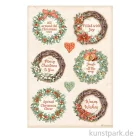 Artikelbild 1 des Artikels “Stamperia Reispapier - All Around Christmas 6 Garlands, DIN A4 “