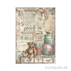 Artikelbild 1 des Artikels “Stamperia Reispapier - Brocante Antiques Teddy Bears, DIN A4 “
