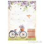 Artikelbild 1 des Artikels “Stamperia Reispapier - Create Happiness Welcome Home Bicycle, DIN A4 “