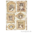 Artikelbild 1 des Artikels “Stamperia Reispapier - Lady Vagabond Lifestyle Frames, DIN A4 “