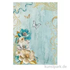 Artikelbild 1 des Artikels “Stamperia Reispapier - Masquerade Flowers Corner, DIN A4 “