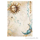 Artikelbild 1 des Artikels “Stamperia Reispapier - Masquerade Sun and Moon, DIN A4 “