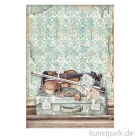 Artikelbild 1 des Artikels “Stamperia Reispapier - Passion Violin and Travelling, DIN A4 “