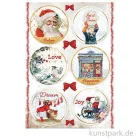Artikelbild 1 des Artikels “Stamperia Reispapier - Romantic Christmas Rounds, DIN A4 “
