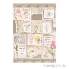 Artikelbild 1 des Artikels “Stamperia Reispapier - Romantic Garden House Letters, DIN A4 “