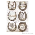 Artikelbild 1 des Artikels “Stamperia Reispapier - Romantic Horses Horseshoes, DIN A4 “